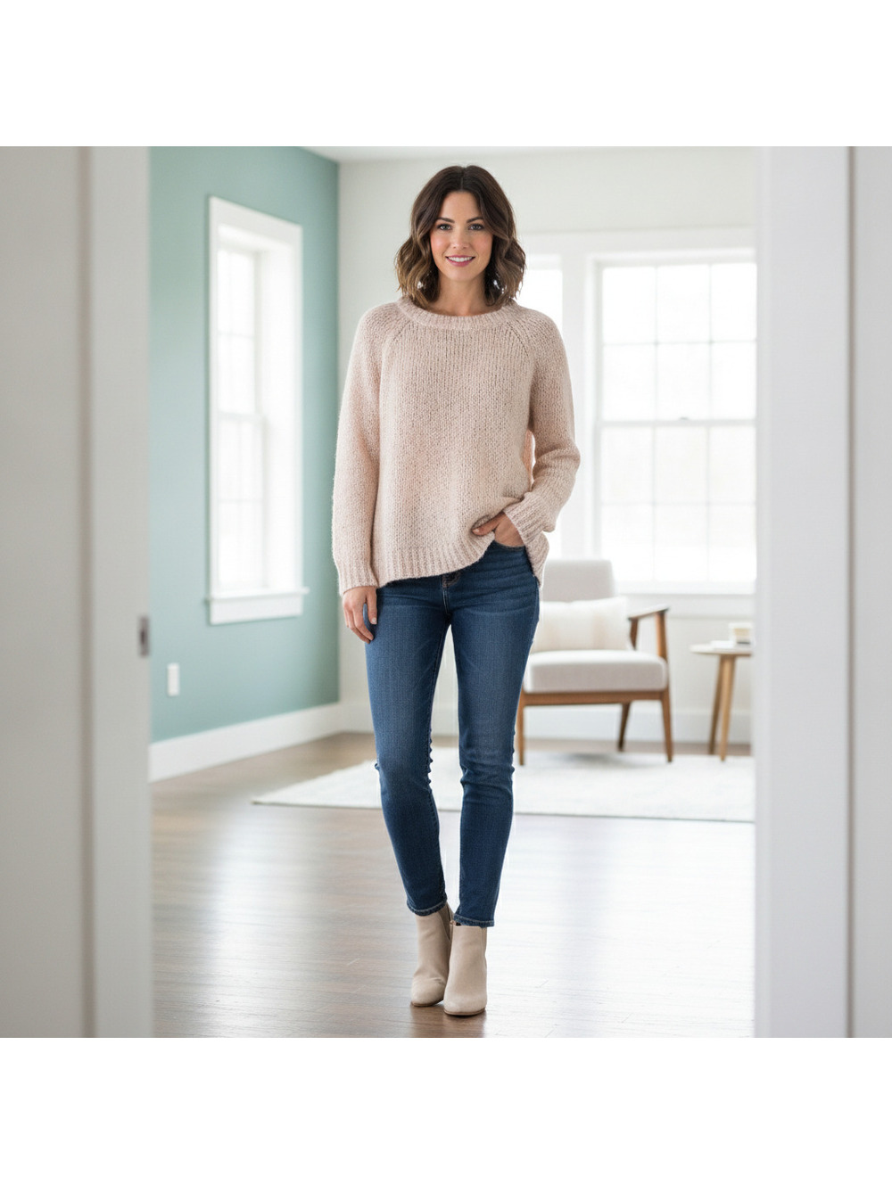 H&M wool blend Sweater Size Small